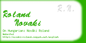 roland novaki business card